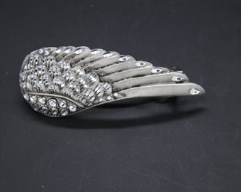 angel wing barrette. 70 mm french clip