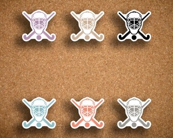 Inkwell Press Planner Field Hockey Sticks & Mask Icon Stickers IWP-DCFH1