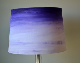 Hand Stained Lampshade in Bright Colors using Unicorn Spit
