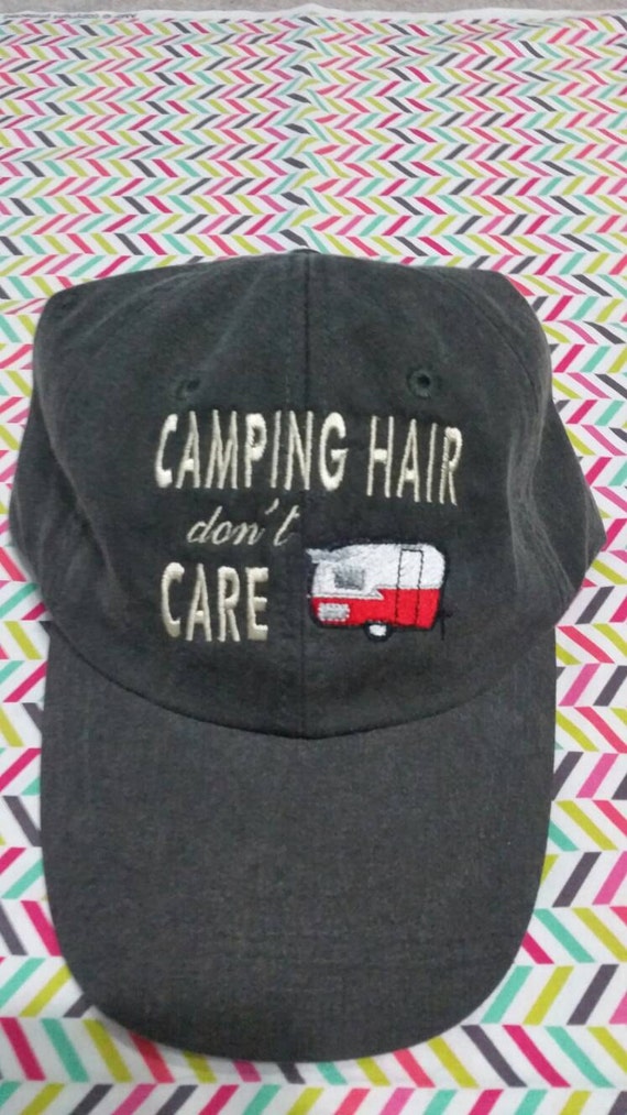 Vintage Camper Camping Hair Don't Care by TuckersTinyThreads