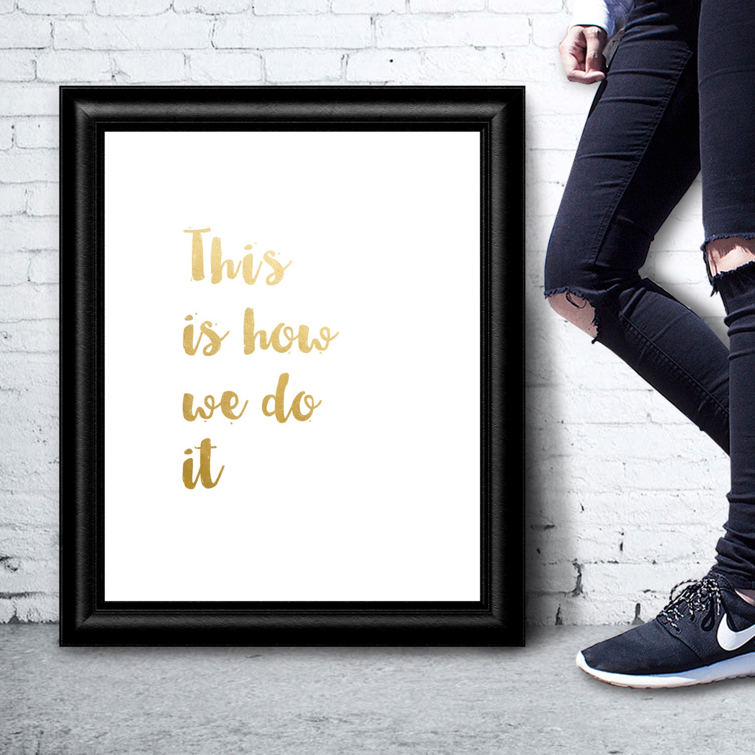 This is how we do it Montell Jordan faux gold foil printable