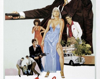 Scarface alternate painted US movie poster print