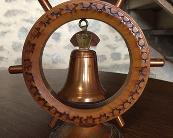 Vintage, Hand-Made Copper Bell, Made in France