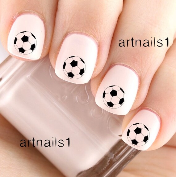 Soccer Ball Game Nail Art Nails Polish Sports Team by artnails1