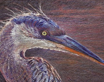Heron, Herons Egret Art, Blue Heron Wall, Painting Heron, Great Blue Heron Art, Fine Art Print