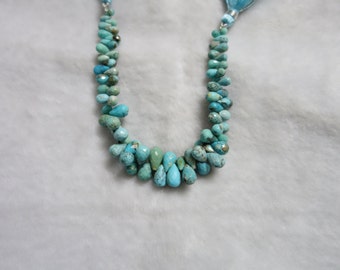 Natural Arizona Turquoise Faceted Drops