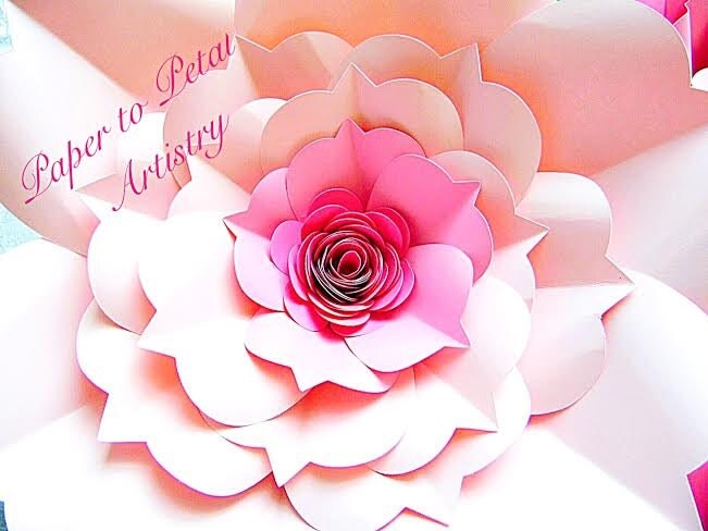Download DIY Giant Paper Flower SVG cutting files Large Paper