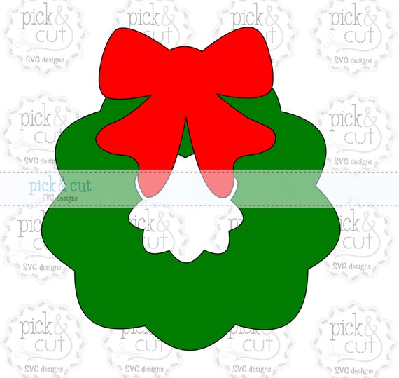 Download Christmas Wreath SVG DXF EPS by PickandCut on Etsy