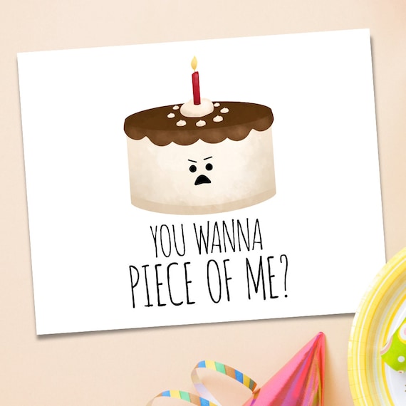 You Wanna Piece Of Me Punny Printable 8x10 Digital by ALittleLeafy