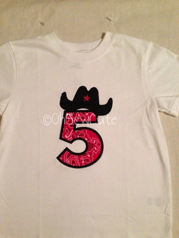 NEW Cowboy Birthday Shirt Birthday Shirt by OhSewSoCute on Etsy