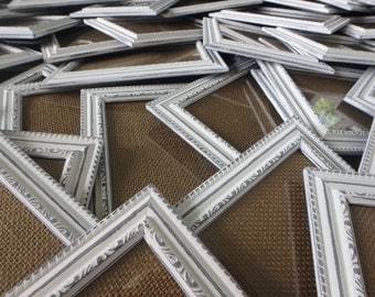 5x7 Distressed Picture Frames, Chalk Painted Frames, Wedding Table Numbers, Baby Shower Frames, Graduation frames, Small Chalk painted frame