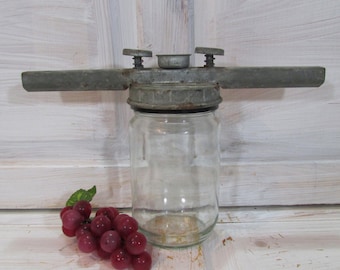 Vintage Jar Closer/ Primitive Jar Closer/ Kitchen Tool/ Lid Closer/ Collectible Rusty Tool/ Оld Cap Closer/ Primitive Can Closer