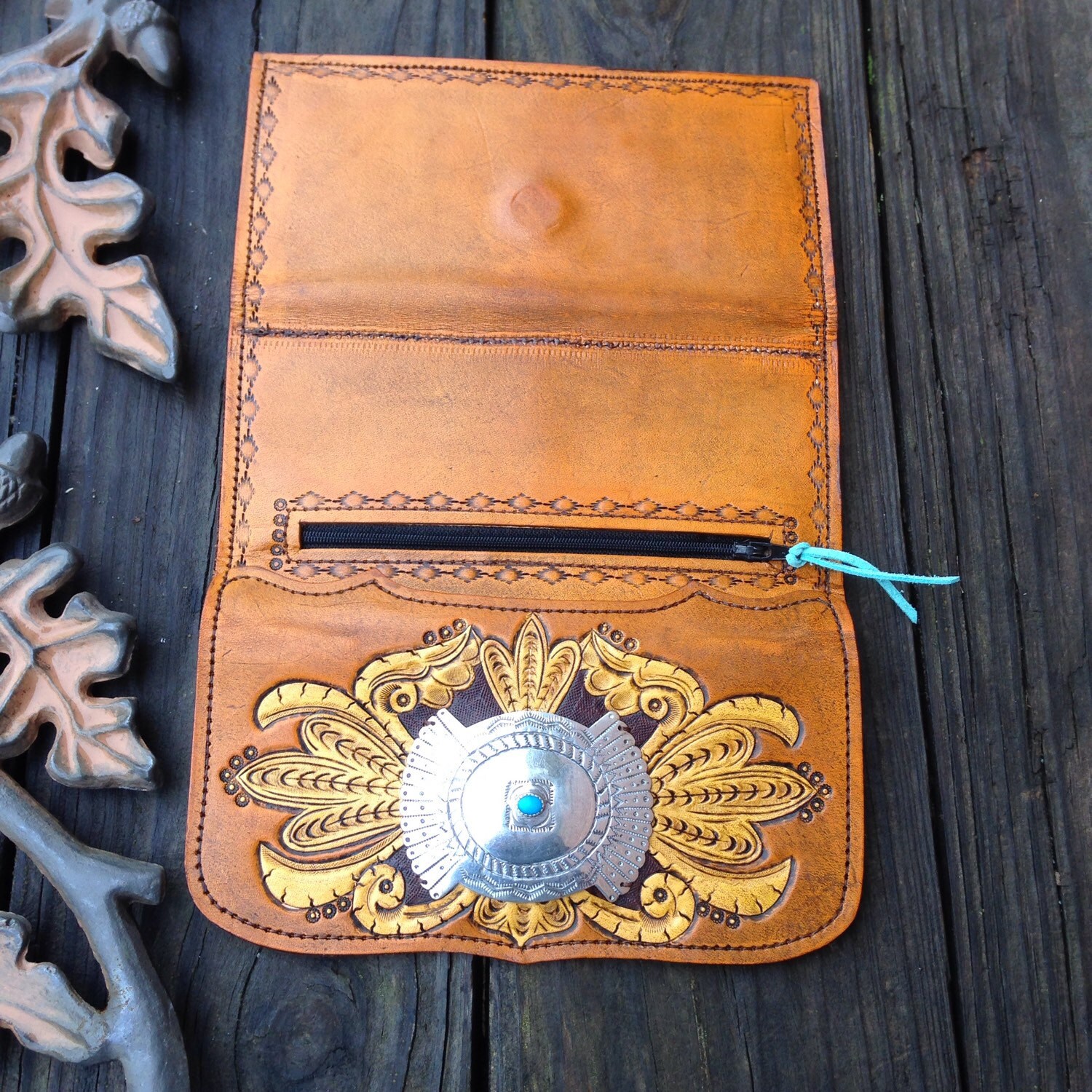 Southwestern Wallet by 76andRiveted on Etsy