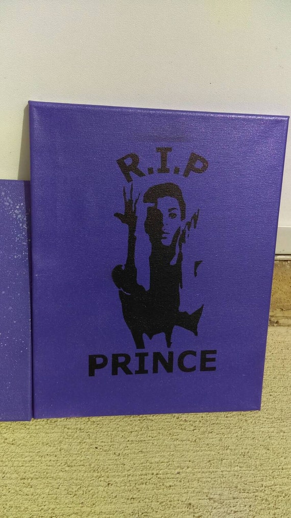 Prince spray paint art by PeoriaCreations on Etsy