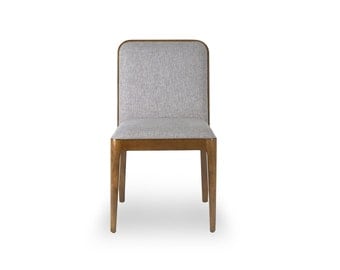 Walnut Mid Century Dining Chair, Walnut Upholstered Chair, Walnut Dining Chair -Ekais BQ Line