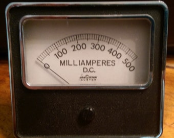 Vintage Phastron Custom Milliamperes Meter 0-500 - Nice Condition - Untested
