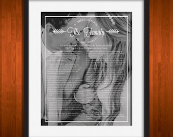 Custom Family Proclamation 11 x 14