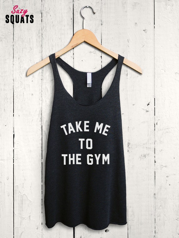 Racerback Gym Tank Top Funny Gym Tank Gym Addict Shirt 4496