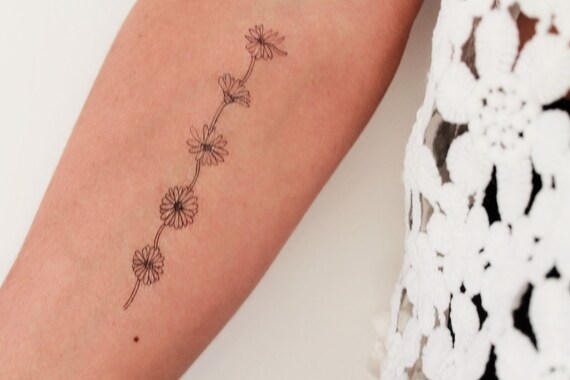 2 daisy chain temporary tattoos daisy chain drawing wild 2 daisy chain temporary tattoos daisy chain drawing wild