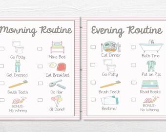 PRINTABLES- DAILY- Young Child/Toddler Girls Chore Chart