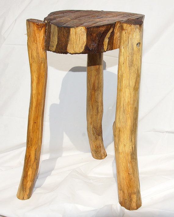 Rustic Wood Plant Stand Reclaimed Garden by BradLuthinWoodcrafts