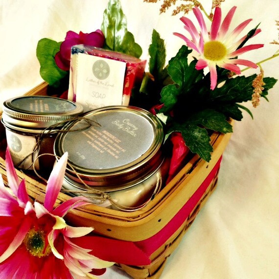 All Natural Skin Care Gift Basket Personalized by LatheroftheLand