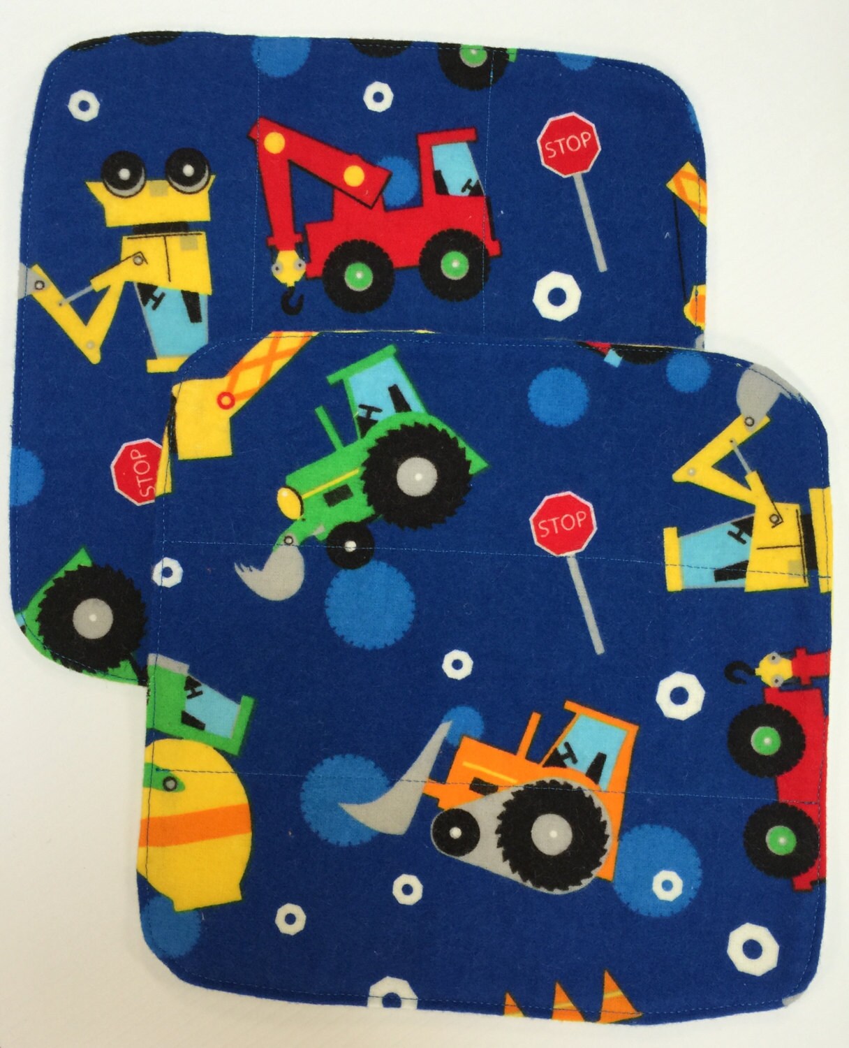 Baby Boy Washcloths / Flannel Washcloths / Baby Wipes / Baby