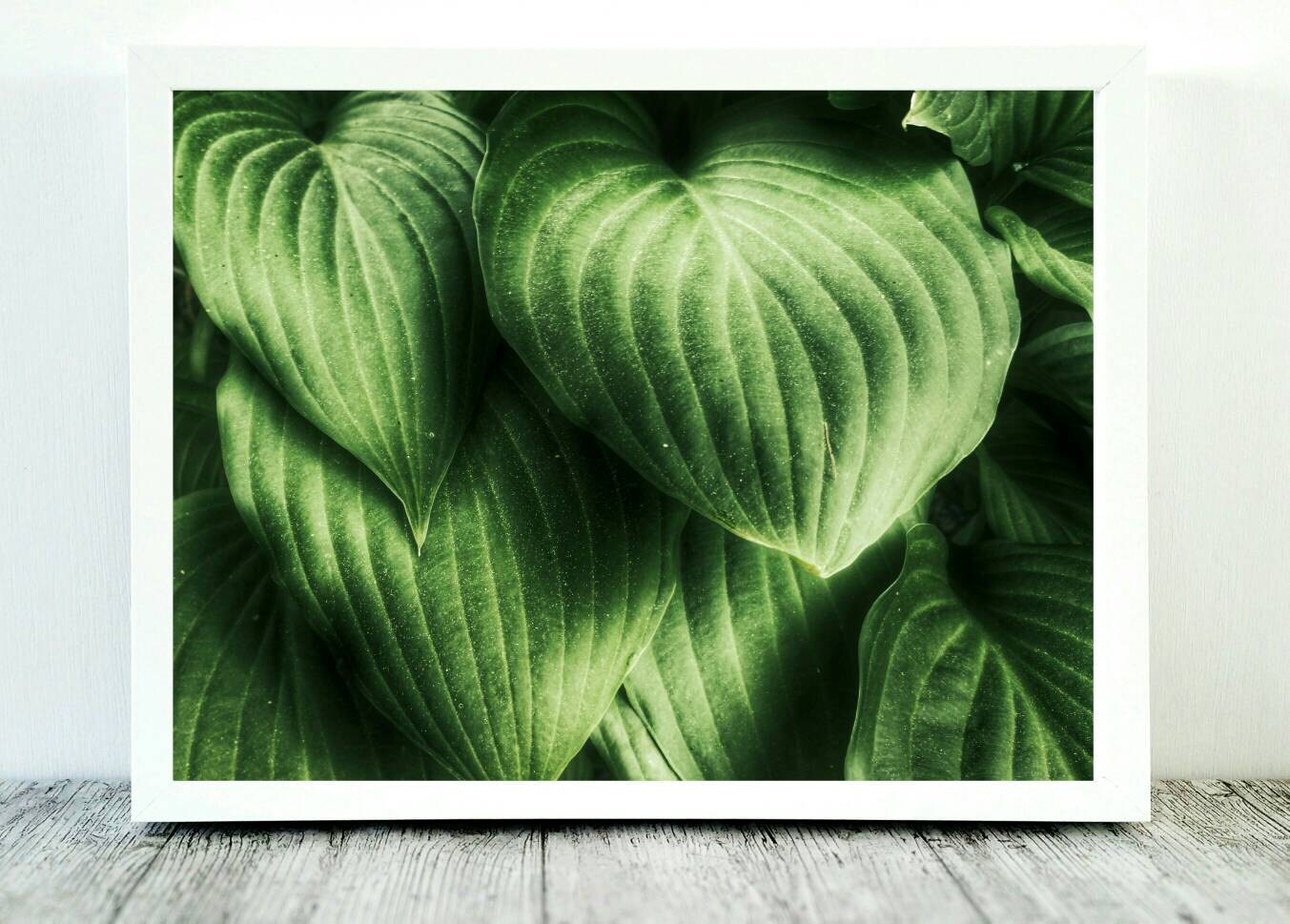 Green Leaf Print Plant Wall Art Modern Wall Print Printable