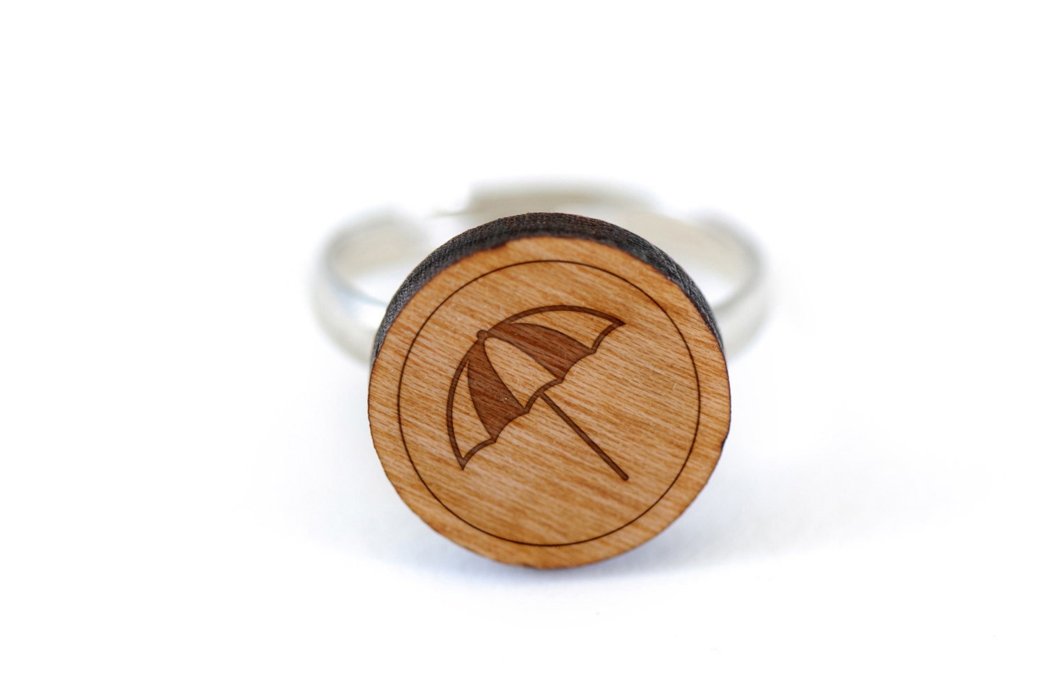 Umbrella Ring Wooden Ring Gift For Him or by WoodenAccessoriesCo