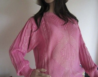 Vintage 80s oversize knit/knitted jumper