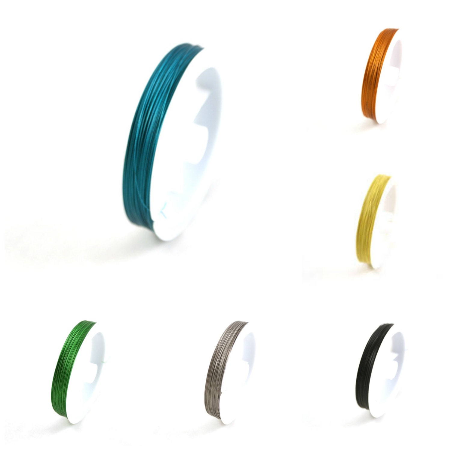 Tiger Tail Beading Wire Assorted MULTI COLOUR 6 Meter Each