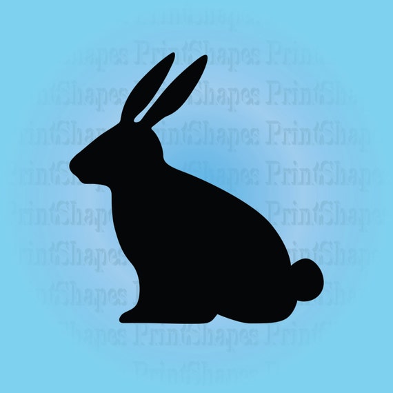 Download Easter Bunny vector SVG file Instant download by PrintShapes