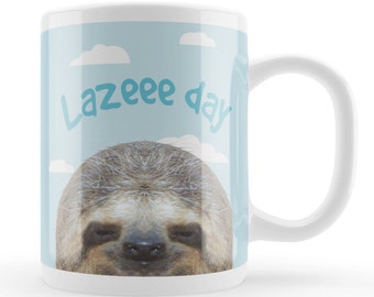 Sloth Mug, funny sloth lover gift, funny animal mug, novelty gift idea, sloth fan mug, animal joke present