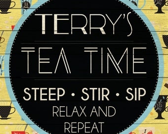 Tea time sign | Etsy