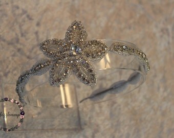 Vintage Wedding Hair Accessories - Wedding Headband - Bridal Headpiece - Beaded Headband - Bridal Headband - Wedding Headpiece