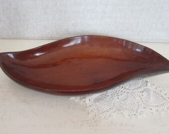 Vintage Wood Bowl catch All Serving Bowl Home Decor Nut Bowl