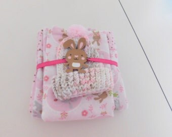 Baby Girl Flannel Blanket Bundle