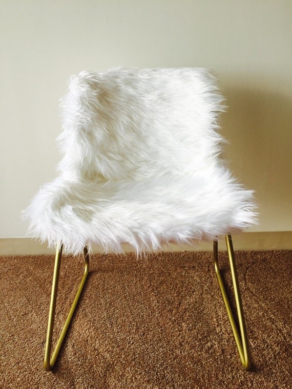 Faux Fur 2Pack Chair Set by SecondLevel on Etsy