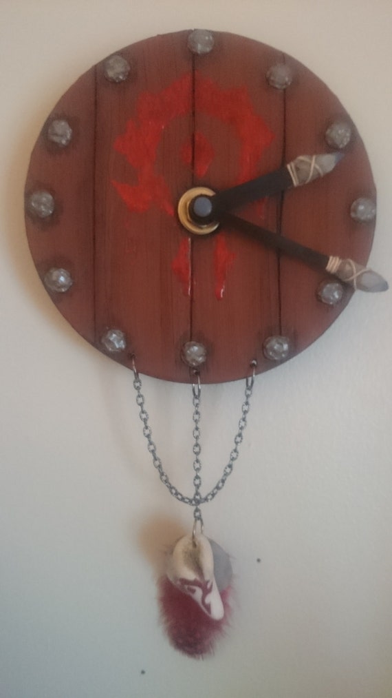 World of warcraft Horde shield clock