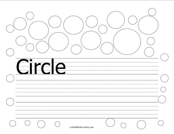 items similar to printable geometric shapes worksheets