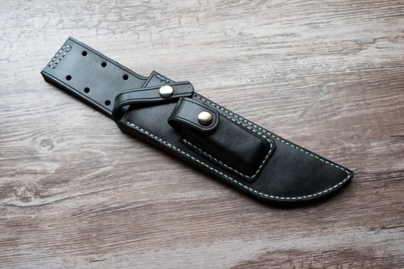 Items similar to Custom Kabar USMC Leather Knife Sheath Handmade on Etsy