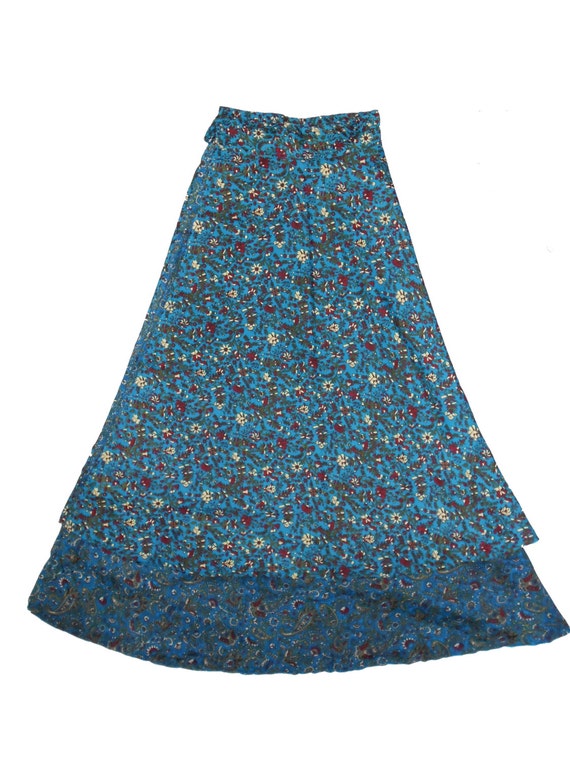 Vintage Silk Skirt Long Skirt Umbrella Skirt by Lilashahonline