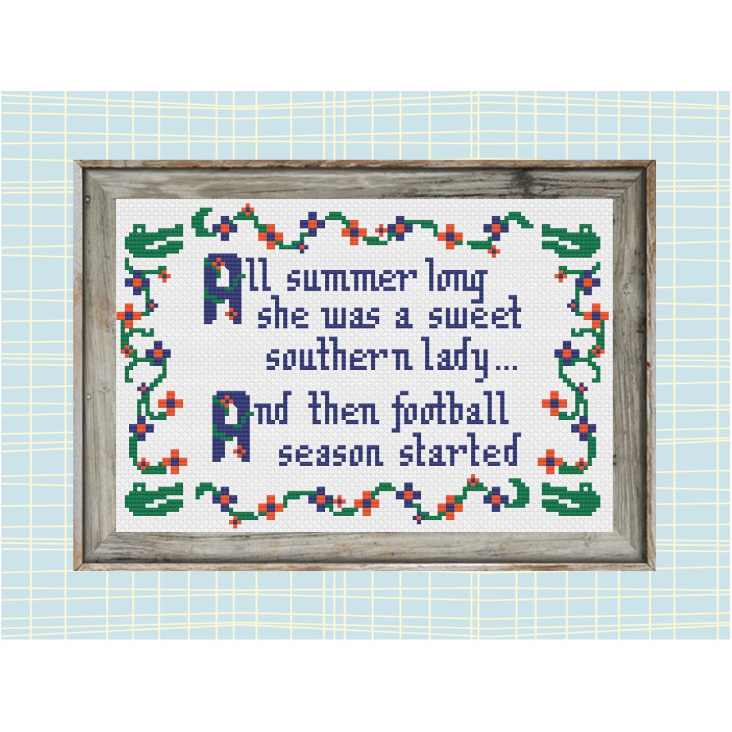 All Summer in Gainesville CrossStitch Pattern