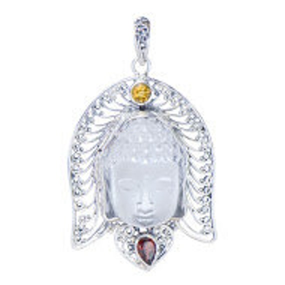 BUDDHA CRYSTAL PENDANT by LOCALJEWELERY on Etsy