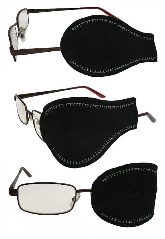 Soft reusable handmade felt eye patch to by modpatcheyepatch