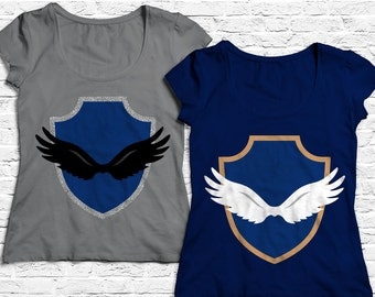 Winged Crest SVG File Cutting Template
