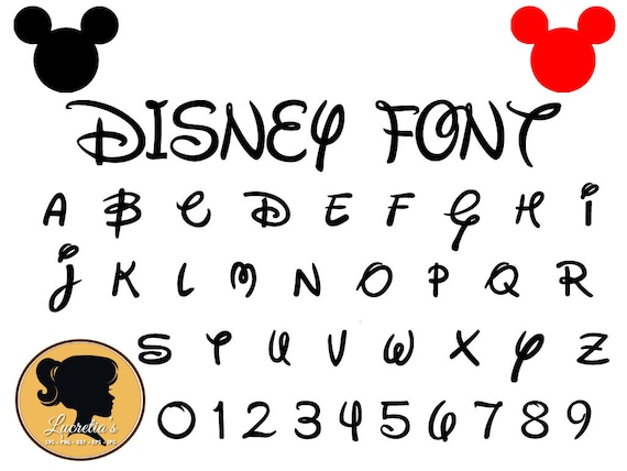 Download Disney Font Svg - Instant Download - Disney Cut File ...
