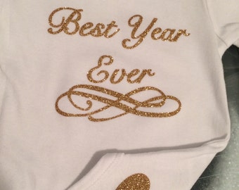 Best Year Ever First Birthday Onesie 1st Birthday