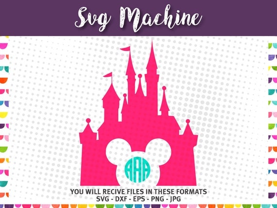 Download Disney Castle SVG cut files Princess Castle Svg Monogram Svg