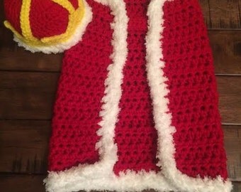 Cape Bébé Ancienne Crochet XIXème, Pièce Vintage Authentique